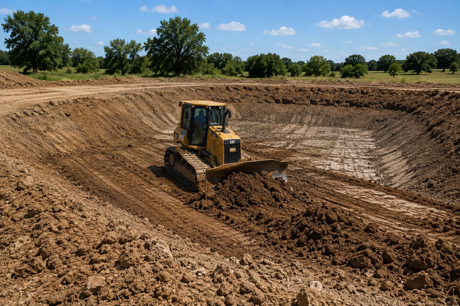 Pond Construction Bixby Pond Construction