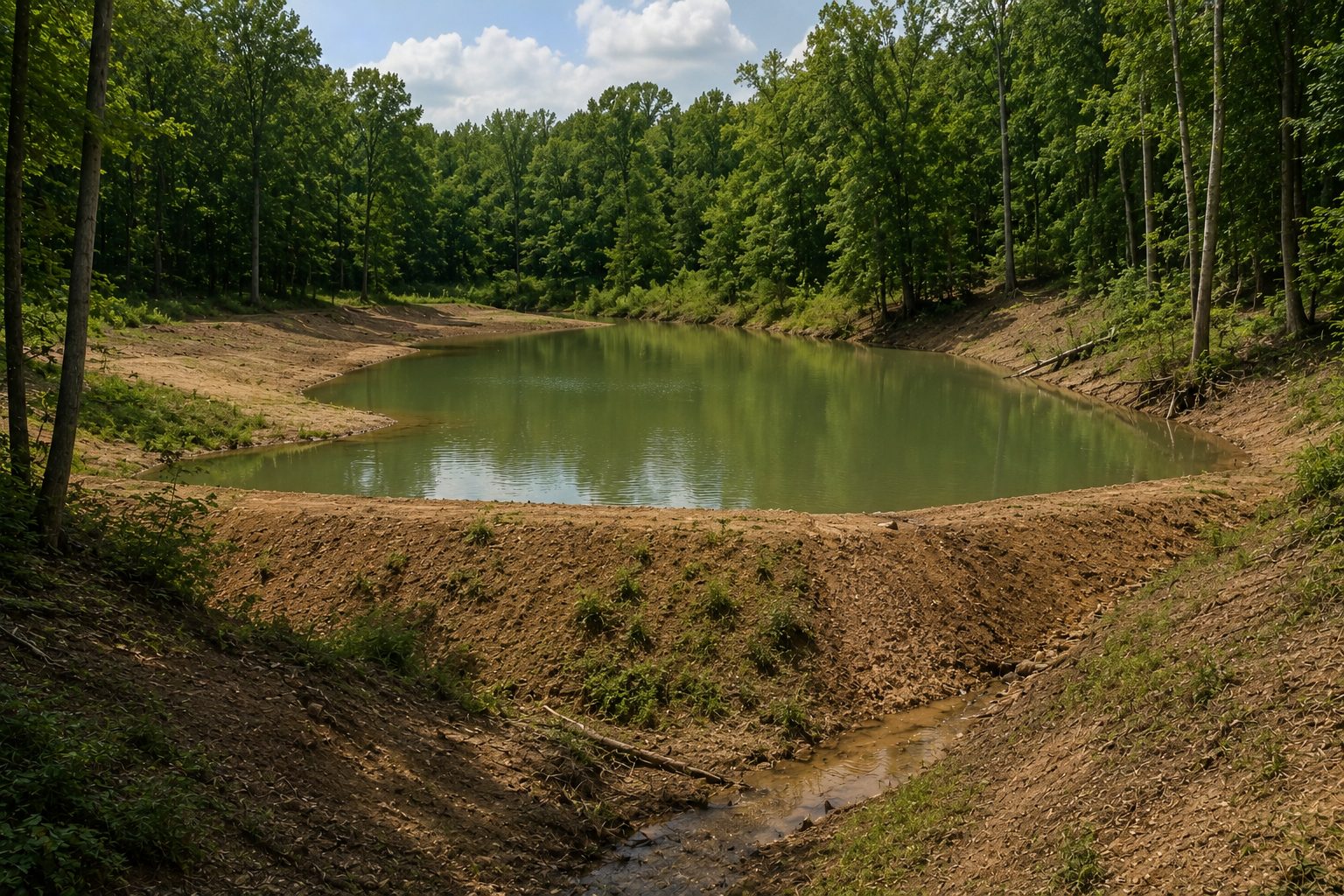Pond Construction Bixby Pond Construction